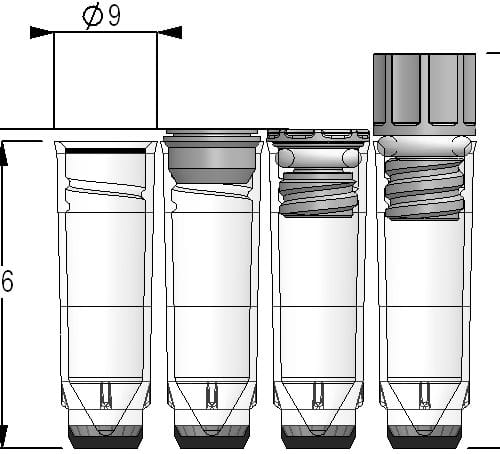 0.75ml Push Cap Tubes V-bottom - Sample Storage Tubes - Micronic