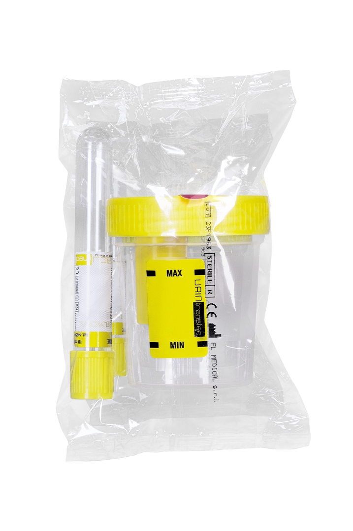 Urintransfer® Kit, Urine Container + 10 ml Vacuum Tube, 60-120 ml (45080)