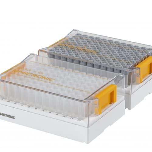 1.10ml Screw Cap Tubes with External Thread V-bottom - Sample Storage Tubes - Micronic