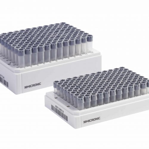 0.75ml Screw Cap Tubes with External Thread V-bottom - Sample Storage Tubes - Micronic