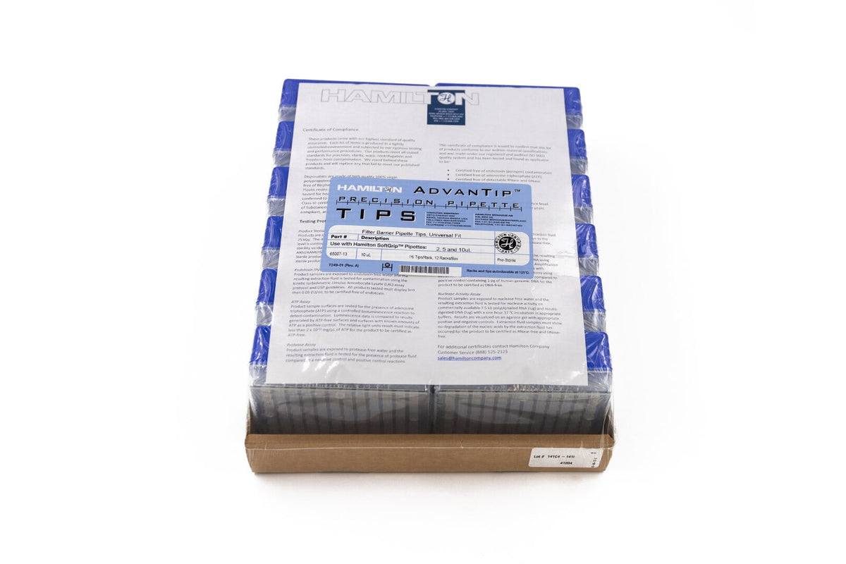 Advantip 10 µL Racked Tips 68007-13 - Benchtop & Handheld Solutions - Hamilton Company