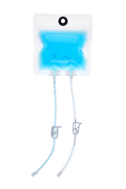 EZBio® Ultra bag Assembly, 100 mL, PE Bag, 2x 1/8" port, TPE Tubing, Sterile, 20/CS (66P-10022N-FLS) — Foxx Life Sciences