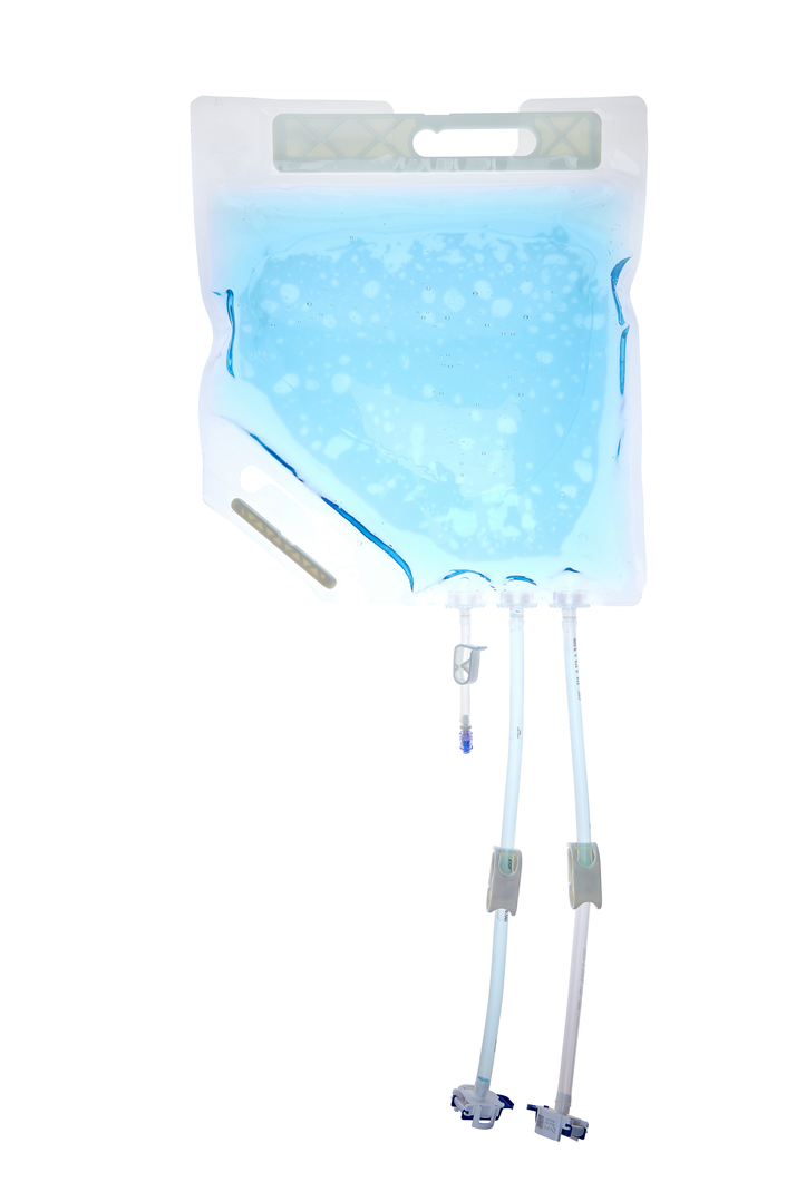 EZBio® Ultra Bag Assembly, 10L, PE Bag, 2x 3/8" HB port, 1x1/4" HB port with Needlefree swabable valve TPE Tubing, Sterile, 5/CS (66P-700437-FLS) — Foxx Life Sciences