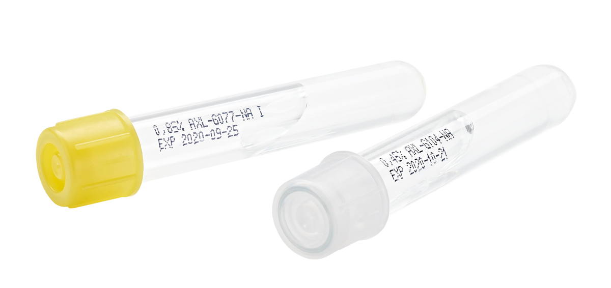 NaCl 0.85 % Saline Solution for Inoculum Preparation (Kirby-Bauer), 100 Tubes (AL0604)