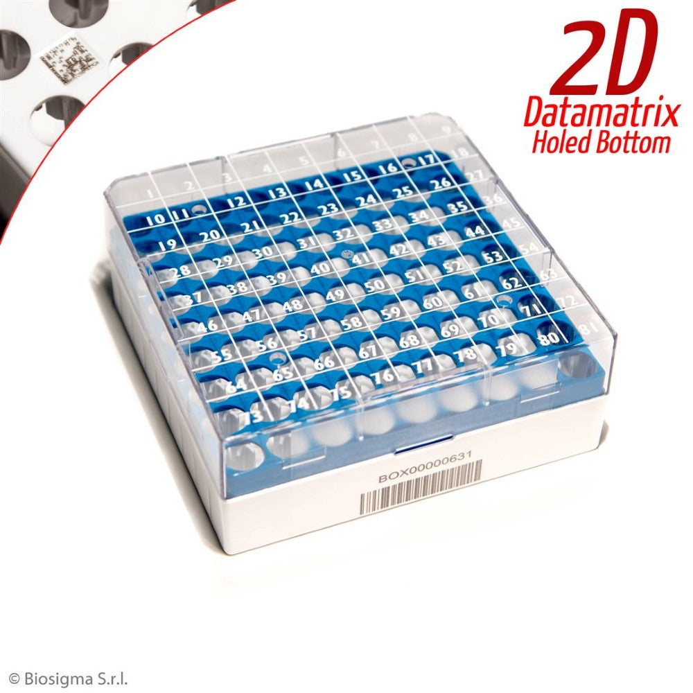 CryoGen® 2D Barcoded Polycarbonate Cryoboxes (BSM580612D/V)
