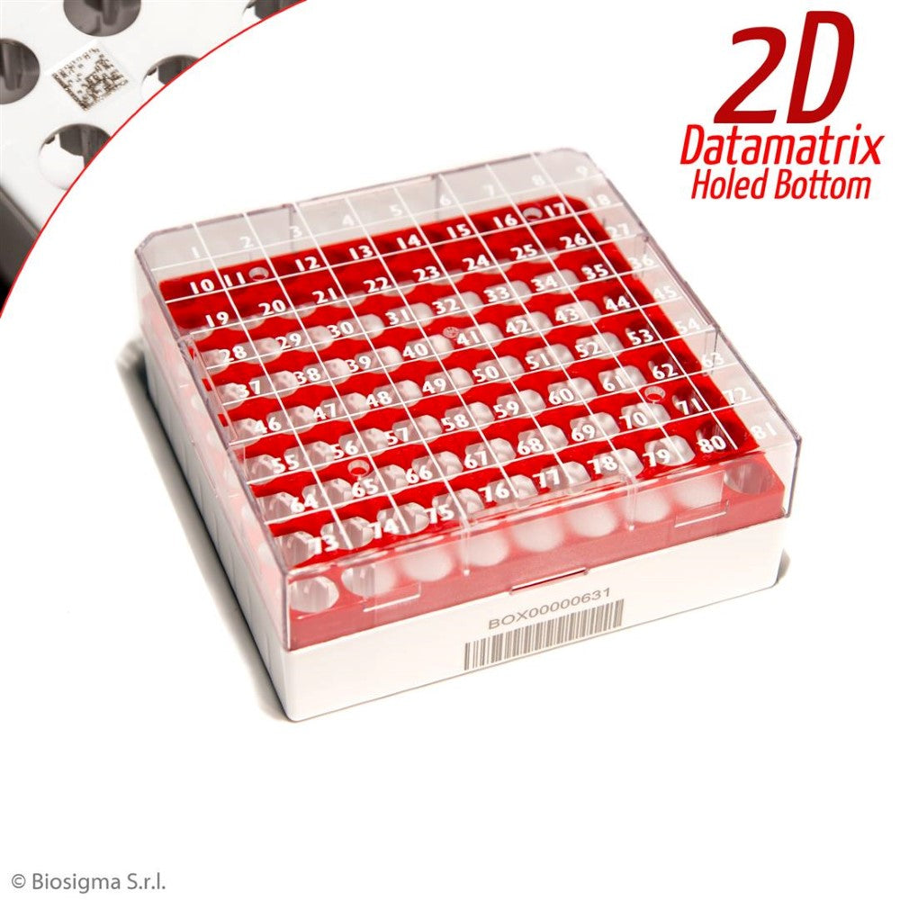 CryoGen® 2D Barcoded Polycarbonate Cryoboxes (BSM580612D/V)