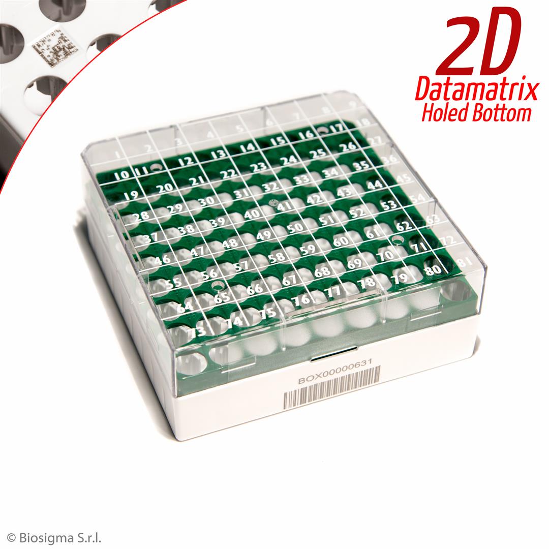CryoGen® 2D Barcoded Polycarbonate Cryoboxes (BSM580612D/V)