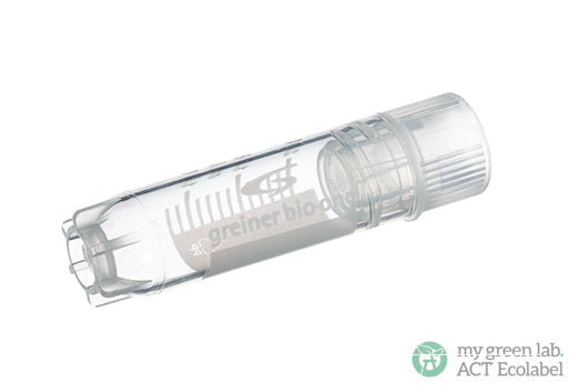 CRYO.S, 2 ML, PP, ROUND BOTTOM, INTERNAL THREAD, NATURAL, STERILE - Natural Screw Cap / Yes / Yes - Greiner Bio-One (122263)