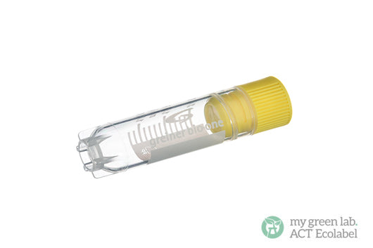 CRYO.S, 2 ML, PP, ROUND BOTTOM, INTERNAL THREAD, NATURAL, STERILE - Yellow Screw Cap / Yes / Yes - Greiner Bio-One (122278)
