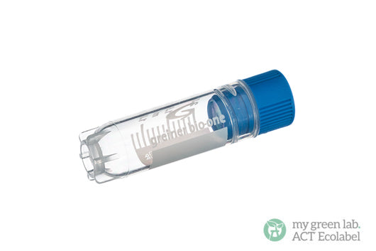 CRYO.S, 2 ML, PP, ROUND BOTTOM, INTERNAL THREAD, NATURAL, STERILE - Blue Screw Cap / Yes / Yes - Greiner Bio-One (122279)