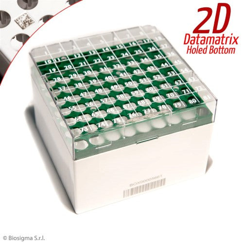 CryoGen® 2D Barcoded Polycarbonate Cryoboxes (BSM580612D/V)