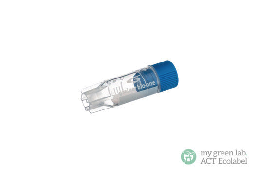 CRYO.S, 1 ML, PP, CONICAL BOTTOM, INTERNAL THREAD, STARFOOT, NATURAL, STERILE - Blue Screw Cap / Yes - Greiner Bio-One (123279)