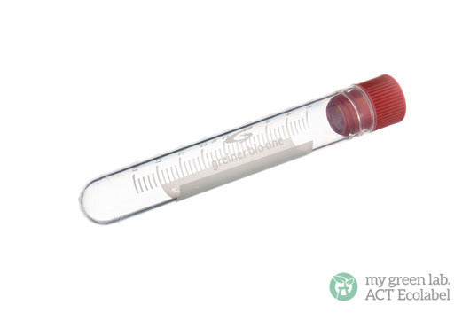 CRYO.S, 5 ML, PP, ROUND BOTTOM, INTERNAL THREAD, NATURAL, STERILE - Red Screw Cap / Yes - Greiner Bio-One (124273)