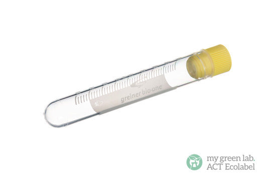 CRYO.S, 5 ML, PP, ROUND BOTTOM, INTERNAL THREAD, NATURAL, STERILE - Yellow Screw Cap / Yes - Greiner Bio-One (124276)
