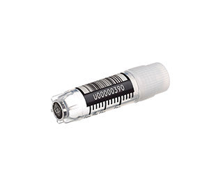 CRYO.S, 2 ML, PP, ROUND BOTTOM, EXTERNAL THREAD, STARFOOT, NATURAL, STERILE, DATAMATRIX ECC 200, 14X14 DOTS, BARCODE 128 - Natural Screw Cap / Customised - Greiner Bio-One (126263-2D1)
