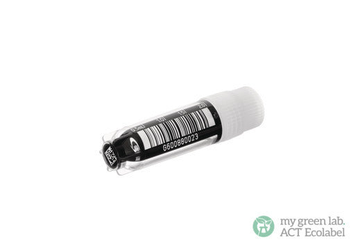 CRYO.S, 2 ML, PP, ROUND BOTTOM, EXTERNAL THREAD, STARFOOT, NATURAL, STERILE, DATAMATRIX ECC 200, 14X14 DOTS, BARCODE 128 - Natural Screw Cap / Standard - Greiner Bio-One (126263-2DG)