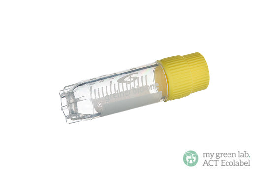 CRYO.S, 2 ML, PP, ROUND BOTTOM, EXTERNAL THREAD, STARFOOT, NATURAL, STERILE - Yellow Screw Cap / Yes - Greiner Bio-One (126278)