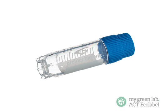 CRYO.S, 2 ML, PP, ROUND BOTTOM, EXTERNAL THREAD, STARFOOT, NATURAL, STERILE - Blue Screw Cap / Yes - Greiner Bio-One (126279)