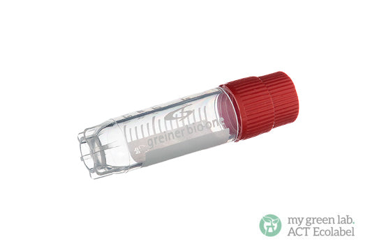CRYO.S, 2 ML, PP, ROUND BOTTOM, EXTERNAL THREAD, STARFOOT, NATURAL, STERILE - Red Screw Cap / Yes - Greiner Bio-One (126280)