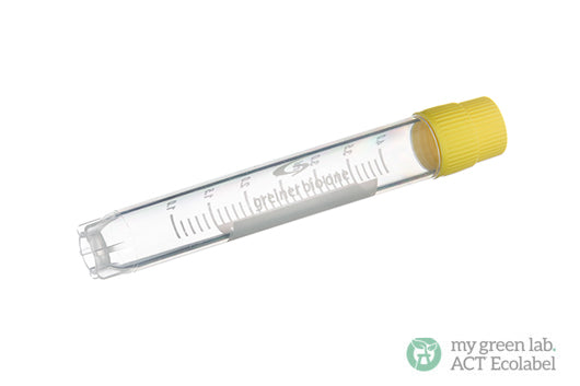 CRYO.S, 4 ML, PP, ROUND BOTTOM, EXTERNAL THREAD, STARFOOT, NATURAl, STERILE - Yellow Screw Cap / Yes - Greiner Bio-One (127278)
