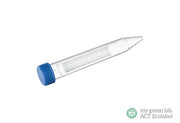 TUBE, PP, CONICAL BOTTOM, NATURAL, GRADUATED, WRITING AREA - 15 ml / Sterile / Blue Screw Cap, 50 pcs./Rack, Cellstar® - Greiner Bio-One (188261-N)
