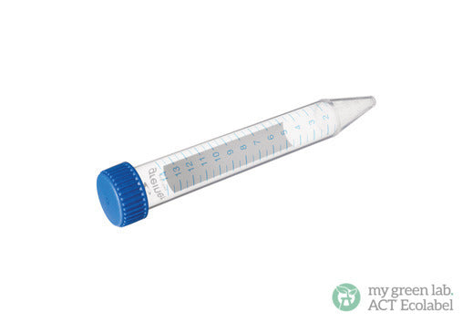 TUBE, PP, CONICAL BOTTOM, NATURAL, GRADUATED, WRITING AREA - 15 ml / Sterile / Blue Screw Cap, 50 pcs./bag, Cellstar® - Greiner Bio-One (188271-N)