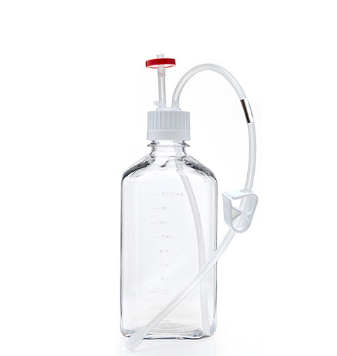 EZBio® MTO 1L Bottle Assembly, 38-430 VersaCap®, w/ Pinch Pipe, 10/CS (437-8306-FLS) — Foxx Life Sciences