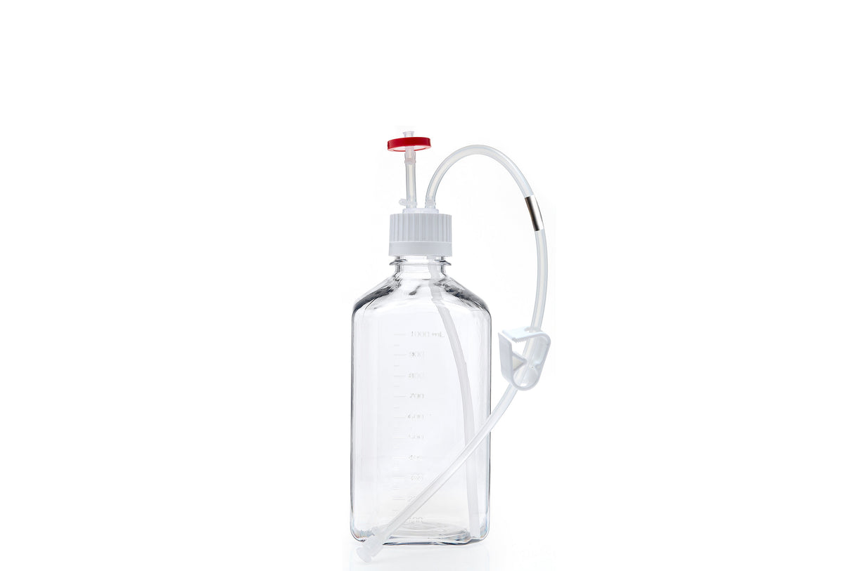 EZBio® MTO 1L Bottle Assembly, 38-430 VersaCap®, w/ Pinch Pipe, 10/CS (437-8306-FLS) — Foxx Life Sciences