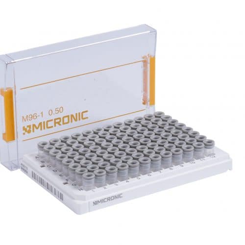 0.50ml Screw Cap Tubes with Internal Thread V-bottom - Sample Storage Tubes - Micronic