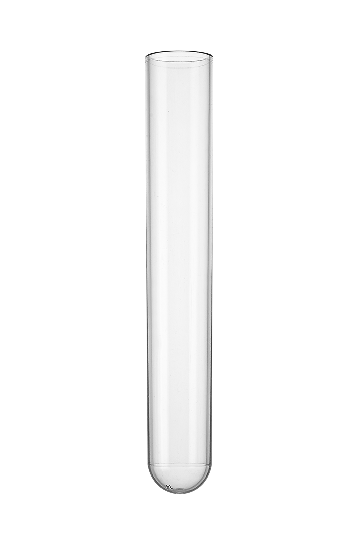 Graduated Test Tubes with Higher Thickness, Polystyrene, Rimless, 10 ml (21085)