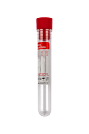 Polystyrene Test Tubes, 4-10 ml, red cap (21159)
