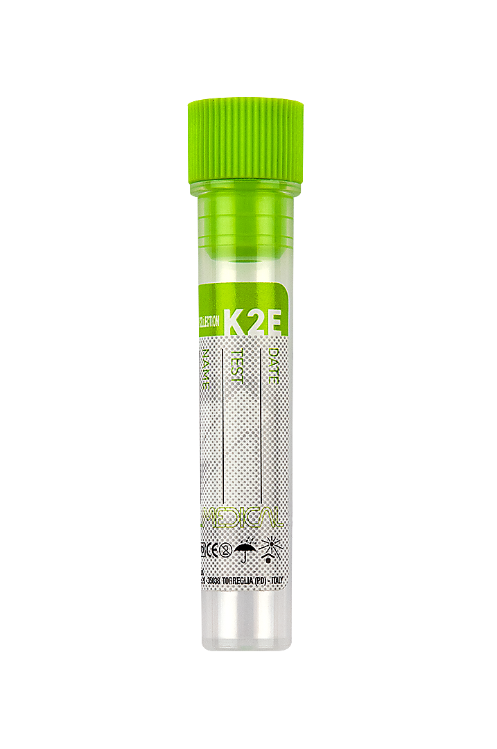 Blood Collection Tubes with K2 EDTA, Paediatric, 1 ml blood (22057)