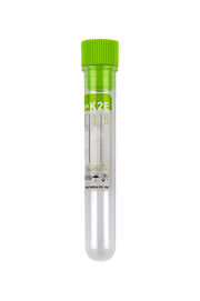 Blood Collection Tubes with K2 EDTA, 2.5-5 ml blood, light green cap (22056)