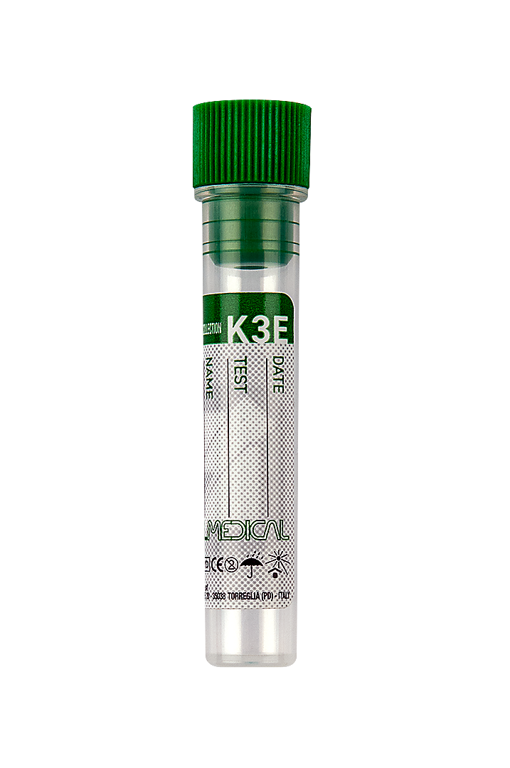 Blood Collection Tubes with K3 EDTA, Paediatric, 1-1.5 ml blood (22108)