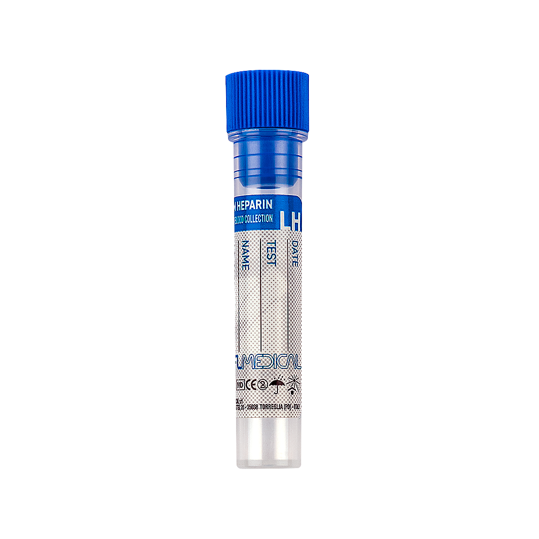 Blood Collection Tubes with Lithium Heparin, Paediatric, 1 ml blood (22307)
