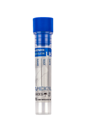 Blood Collection Tubes with Lithium Heparin, Paediatric, 1 ml blood (22307)