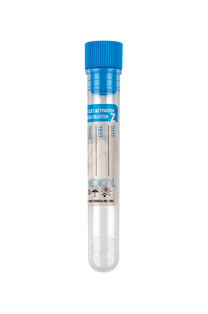 Separmed® Tech Serum Tubes with Granules Separators and Clot Activator Silicone Coated Interior, Polypropylene (22684)