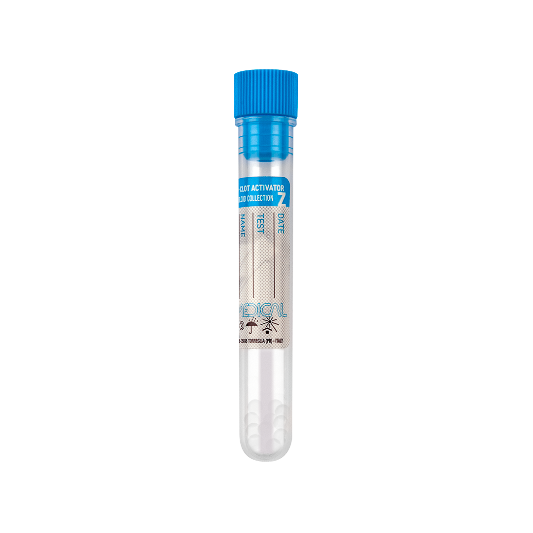 Separmed® Tech Serum Tubes with Granules Separators and Clot Activator Silicone Coated Interior, Polypropylene (22684)