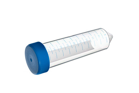TUBE, PP, CONICAL BOTTOM, NATURAL, GRADUATED, WRITING AREA - 50 ml / Sterile / Blue Screw Cap, 20 pcs./bag, Cellstar® - Greiner Bio-One (227261)