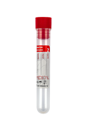 Separmed® Tech Serum Tubes with Clot Activator Silicone Coated Interior, Polypropylene, red cap (22942)