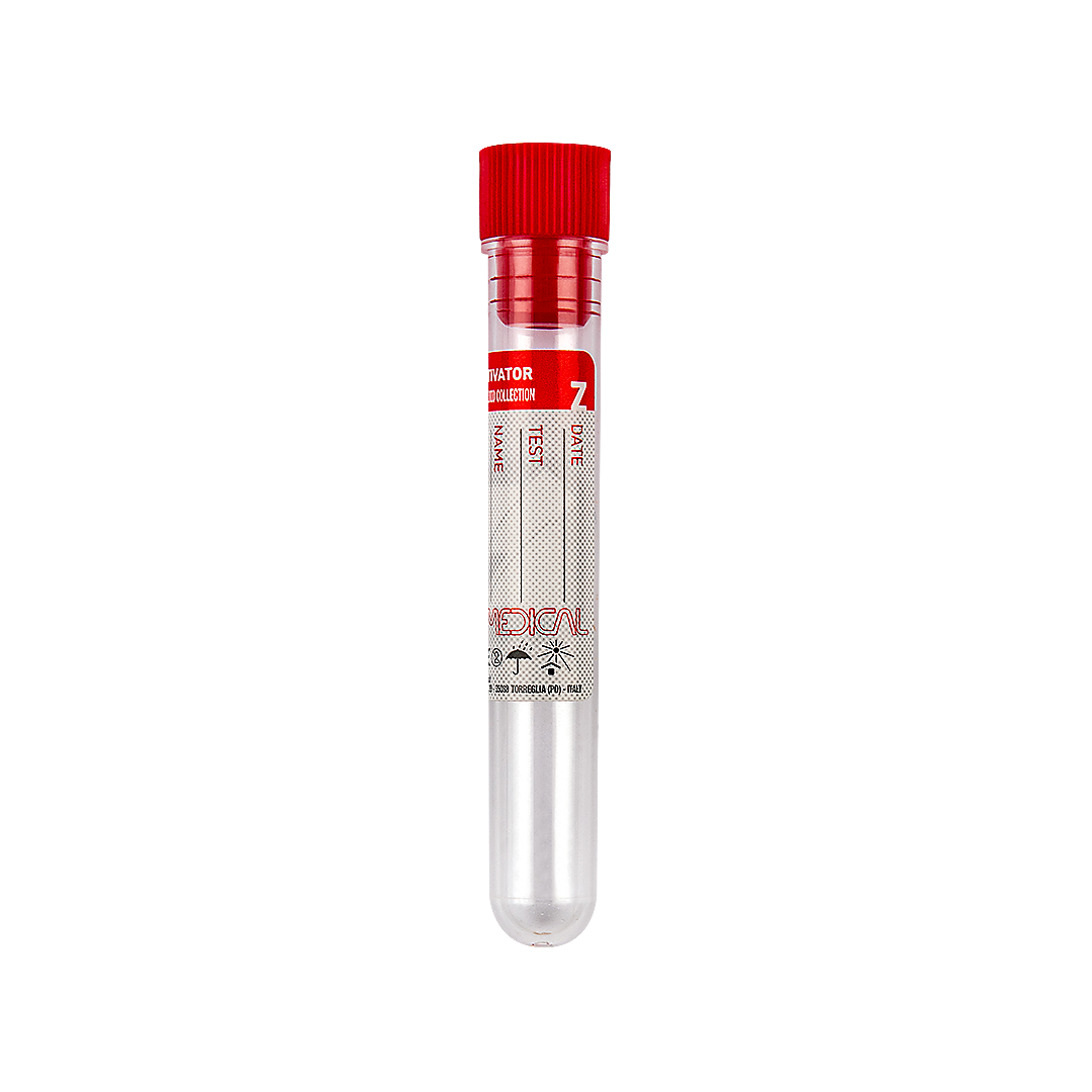 Separmed® Serum Tubes with Clot Activator, PMMA, red cap (22952)