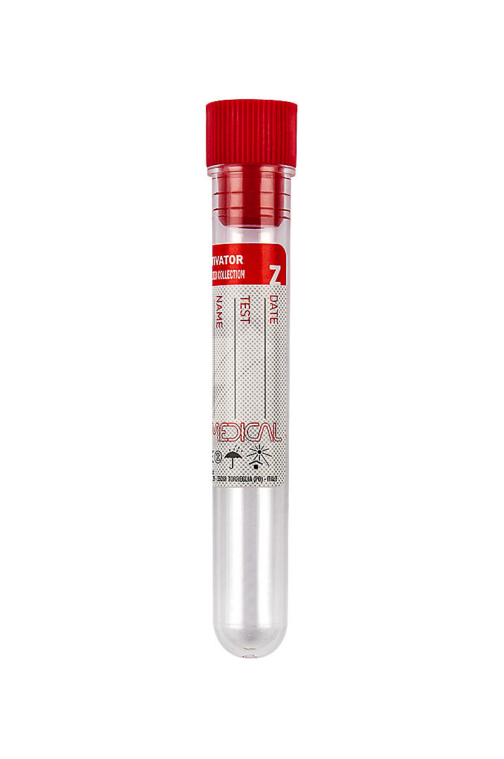 Separmed® Serum Tubes with Clot Activator, PMMA, red cap (22952)