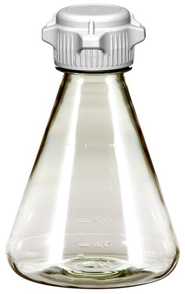EZClear® Erlenmeyer Shaker Flask, PC, 53B VersaCap® (248-4131-OEM) — Foxx Life Sciences