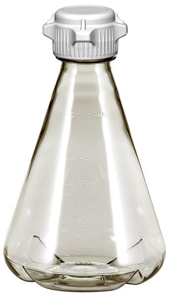 EZClear® Erlenmeyer Shaker Flask, PC, 53B VersaCap® (248-4131-OEM) — Foxx Life Sciences