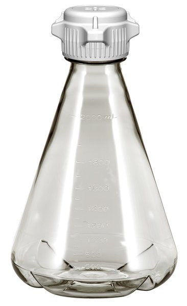 EZClear® Erlenmeyer Shaker Flask, PC, 53B VersaCap® (248-4131-OEM) — Foxx Life Sciences
