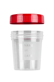 Urintainer® Urine Containers with Frosted Label with Screw Cap Apart, Polypropylene, 120 ml (25030)