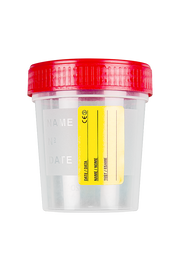 Urintainer® Urine Containers with Paper Label with Screw Cap, Polypropylene, 120 ml (25034E)
