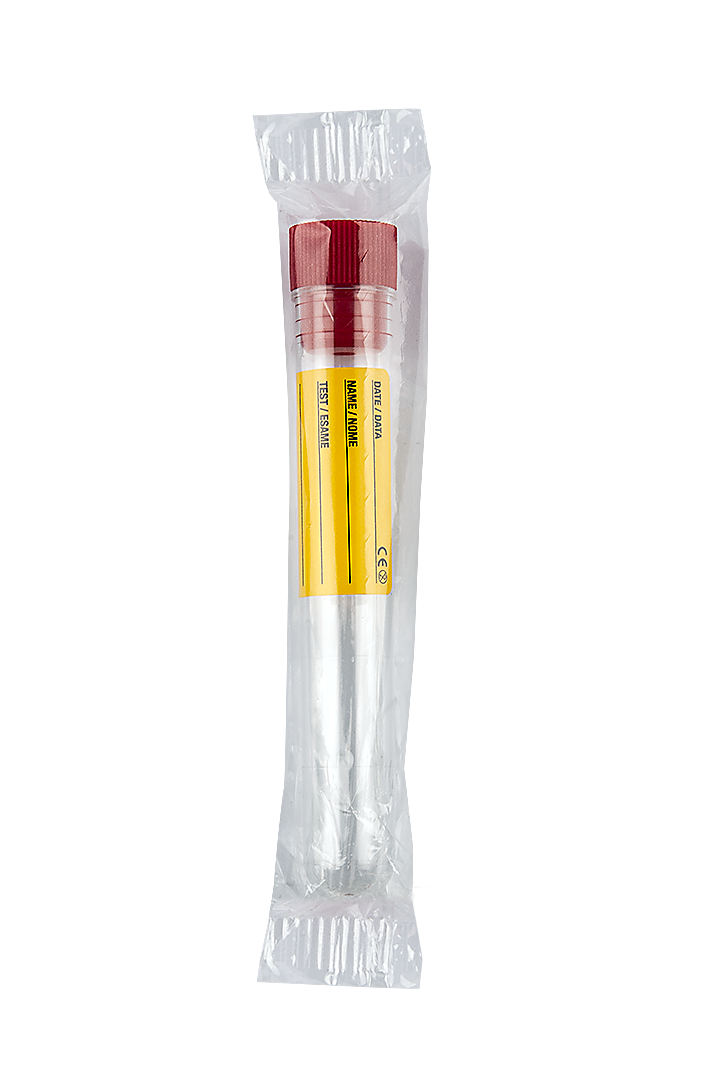 Polystyrene Test Tubes, 12 ml, red cap (25091)