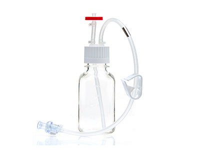 EZBio® MTO 250mL Bottle Assembly, 38-430 VersaCap®, w/ Pinch Pipe, 10/CS (437-8304-FLS) — Foxx Life Sciences