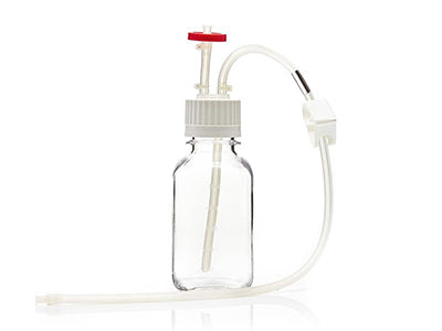 EZBio® MTO 250mL Bottle Assembly, 38-430 VersaCap®, w/ Pinch Pipe, 10/CS (437-8304-FLS) — Foxx Life Sciences